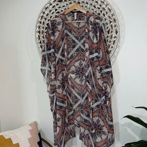 Xhiliration orange and blue tunic size xsmall/ small like brand new